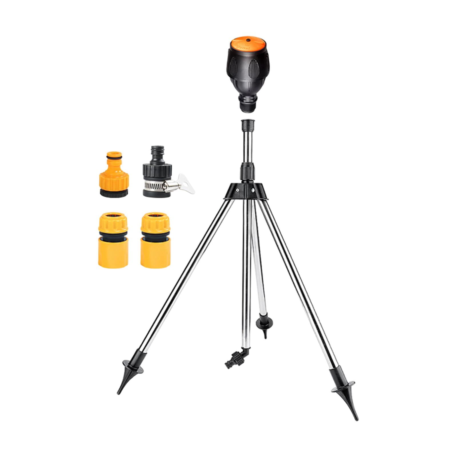 figatia Garden Tripod Sprinkler with 1/2" Quick Connect Multipurpose 360 degree Rotation and Gyration Telescoping 53cm-90cm for Greenhouse