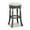 Gray, variant on 30" Bar Stool With Weathered Gray Look, Beige Fabric Seat Insert, Hardwood Base, 360-degree Swivel, 12" Footrest Height, 300 Lbs Weight Tolerance And Appeal - Transform Your Or Counter Swivel