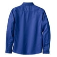thumbnail image 6 of Womens Long Sleeve Easy Care Cotton/Polyester Shirt Royal/ Classic Navy 3XL, 6 of 6