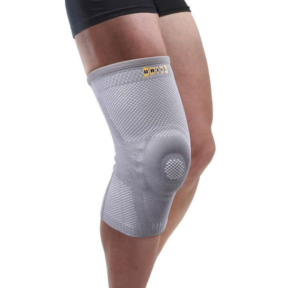 Uriel Sport and Fitness Genusil Rigid Knee Compression Sleeve and Brace with Patella Support