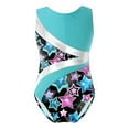 thumbnail image 6 of Aislor Toddler Girls Gymnastics Leotard with Shorts Sparkly Ballet Dance Unitards Activewear Size 6-16 Colorful&Black 6, 6 of 7
