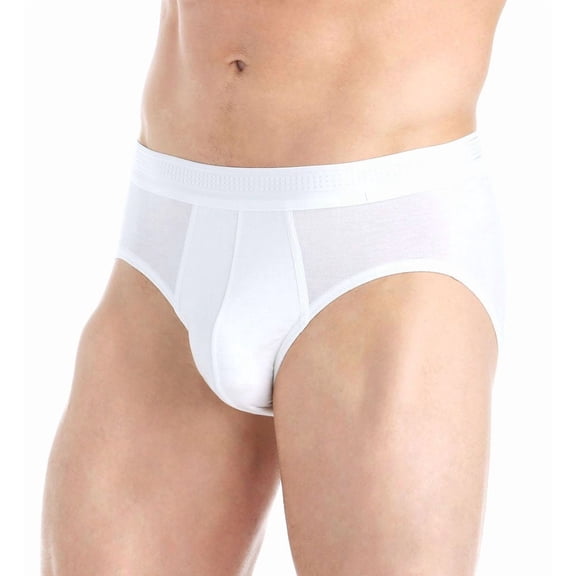 Men's Calida 22265 Focus Midislip Brief (White 2XL)