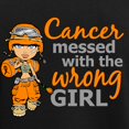 thumbnail image 3 of CafePress - Combat Girl Kidney Cancer Women's Dark Pajamas - Women's Short Sleeve Print T-Shirt and Pants Dark Cotton Pajama Set, 3 of 7