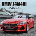thumbnail image 3 of 1:32 Z4 M40i Convertible Alloy Car Model Diecast Metal Vehicles Toy Car Model Collection High Simulation Model Children F100, 3 of 5