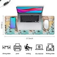 thumbnail image 5 of Smooth Navigation Large Desk Mat | Waterproof, Non-Slip | Abstract Art with Boho Leaves | Enhance Your Office Setup | Ideal for Laptop | 31.5 X 11.8 Inch, 5 of 7