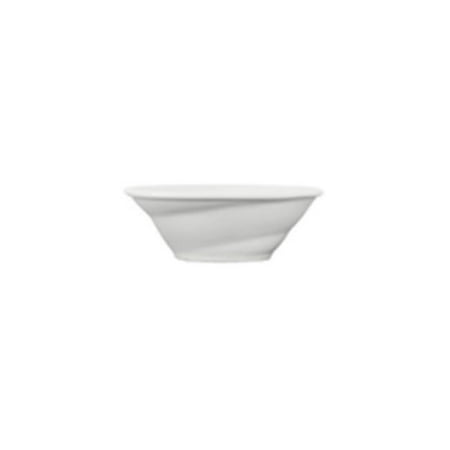 

Tuxton GLP-400 Vitrified China Spiral Bowl Porcelain White - 8 oz - 1 Dozen