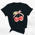 thumbnail image 2 of Blusas de Manga Corta para las Mujeres Divertida Impresión Cuello Redondo Camiseta Vintage, Blusas de Primavera para las Mujeres, 2 of 9