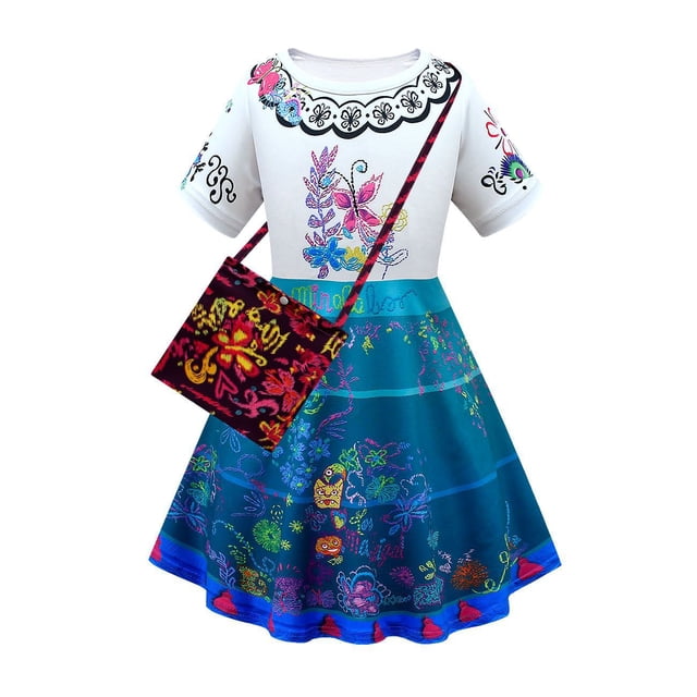 Encanto Isabela Mirabel Charm disfraz Cenicienta princesa trajes Dolores Pepa niñas vestido Cosplay Rapunzel niños ropa Vestido3T Gao Jinjia LED