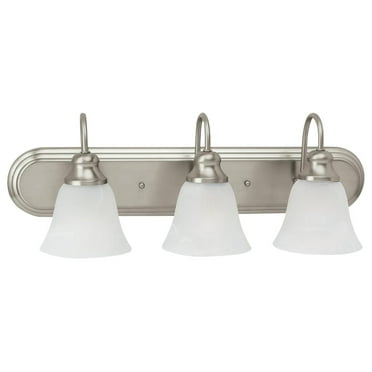 Generation Lighting 44941EN3-962 Windgate Three - Light Wall/Bath Vanity Fixture, Brushed