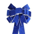 thumbnail image 4 of Lazo de puerta de Navidad perfecl Colgante de lazo grande Azul, 4 of 8