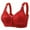 Red, variant on CFLVAEK Front Closure Bras for Elder Women Plus Size Wireless Everyday Bras Breathable Mesh Full Coverage Bralettes Comfort Supportive Bras for Big Breast Green 38