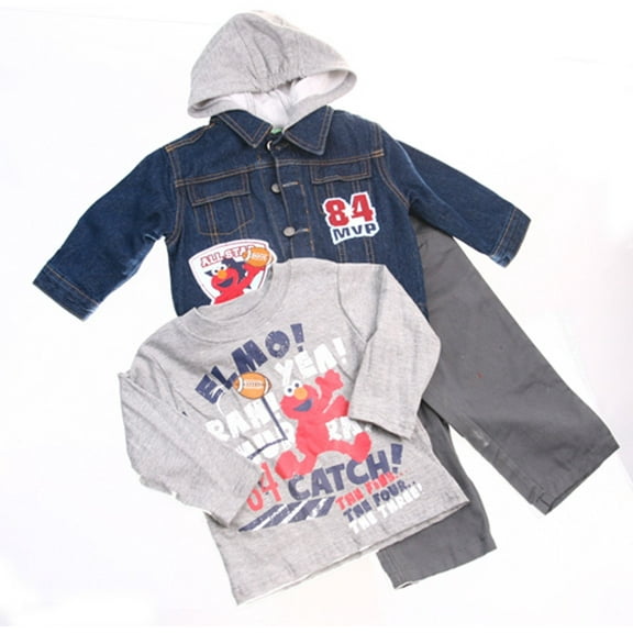 Elmo Infant Boys 3pc Set ''All Star 84 M V P '' 24mos