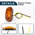 thumbnail image 4 of Luces de marcador LED para remolque de camión Unique Bargains 24V, ovaladas, de plástico, impermeables, amarillas, 6 piezas, 4 of 7