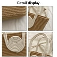 thumbnail image 3 of Women Cotton Large Tote Bag Beach Handbag Summer Woven Handmade Travel Purse - style3;, 3 of 6