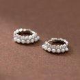 thumbnail image 5 of EOEMY 925 Sterling Silver Crystal Beads Drop Hoop Earrings Womens Jewellery Gift, 5 of 6
