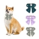 thumbnail image 1 of Collar AURORA TRADE para perros y gatos con lazo de color liso, de algodón ajustable y de liberación rápida, accesorios para cachorros, perros pequeños, medianos y grandes., 1 of 8
