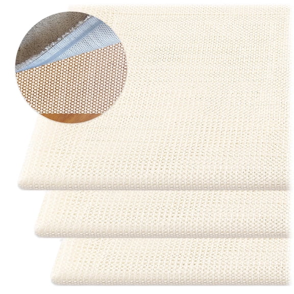 Sekonow 3 Rolls Non Slip Rug Pad Gripper 2.3 x 6.6 FT, Anti Skid Area Rug Pad, Under Carpet Rug Mats for Hardwood Floors and Tile Floors, Keep Rug or Runner in Place