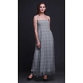 thumbnail image 4 of Bimba Monstera Leaves Print Women Smocked Bodice Beach Sun Dress-Medium, 4 of 7