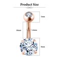 thumbnail image 3 of Dsseng 26G Belly Button Ring Candy Navel Rings Surgical Steel Piercing Jewelry, 3 of 6