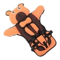 thumbnail image 3 of Asiento de seguridad para niños con respaldo alto, correas ajustables, arnés de seguridad de 5 puntos, lavable a máquina, asiento elevador para automóvil, color naranja, 3 of 14