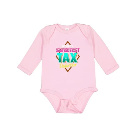 

Inktastic Tax Deduction Funny Baby Clothes Girls Long Sleeve Baby Bodysuit
