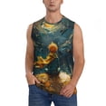 thumbnail image 1 of KLL Whimsical Starry Night Scene Print Workout Tank Tops Gym Sleeveless Fitness Muscle Tee-X-Large, 1 of 7
