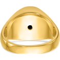 thumbnail image 5 of 14K Yellow Gold Ibgoodman Men's Polished And Grooved With Oval Onyx Blue Lodge Master Masonic Ringsize 10 (Width 13.7) - Jbsp, 5 of 5