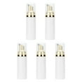 thumbnail image 1 of Shampoo And Conditioner Bottles White Plastic 5Pcs 13.2X3Cm, 1 of 1