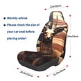 thumbnail image 3 of Honeii Deer American Flag Vintage Print Car Seat Cover,Car Interior Covers,Universal Fit Seat Protector, Compatible with Most Cars, SUVs, Trucks, and Vans, 3 of 5