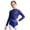 Navy Blue, variant on Kids Girls Mesh Long Sleeve Gymnastics Figure Skating Leotard Sparkly Rhinestone Ballet Dance Unitards Blue 10