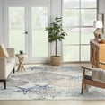 thumbnail image 5 of Nourison Pompeii Nature Ivory Grey Blue 9' x 12' Area Rug (9x12), 5 of 8