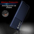 thumbnail image 4 of Funda de Silicon Uso Rudo Atti Rugged Carbon LG K42 Azul Marino 1pz Mas Mica 9D, 4 of 8