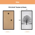 thumbnail image 2 of Sindcom 8.5x14 Picture Frames , Gallery Wall Poster Frames Set of 3 , Black, 2 of 6
