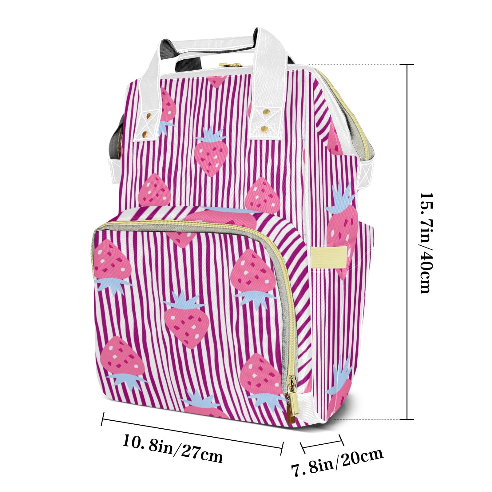 Novusopt Large Capacity Insulated Baby Bottle Pocket Backpack Diaper Bag