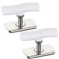 syligr Cap Crack Jar Opener 2Pcs Multi Purpose Stainless Steel Bottle Lid Remover for Stubborn Jars Cans Pickle Containers Easy Grip Kitchen Gadget Tool for Seniors Adults