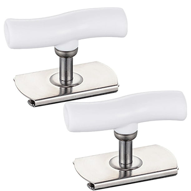 Abrebotellas y frascos | Quitatatornillos multifuncional | Herramienta ergonómica antideslizante de acero inoxidable | Apertura manual sin esfuerzo | 2 Pack | 8,5x6x3,5cm