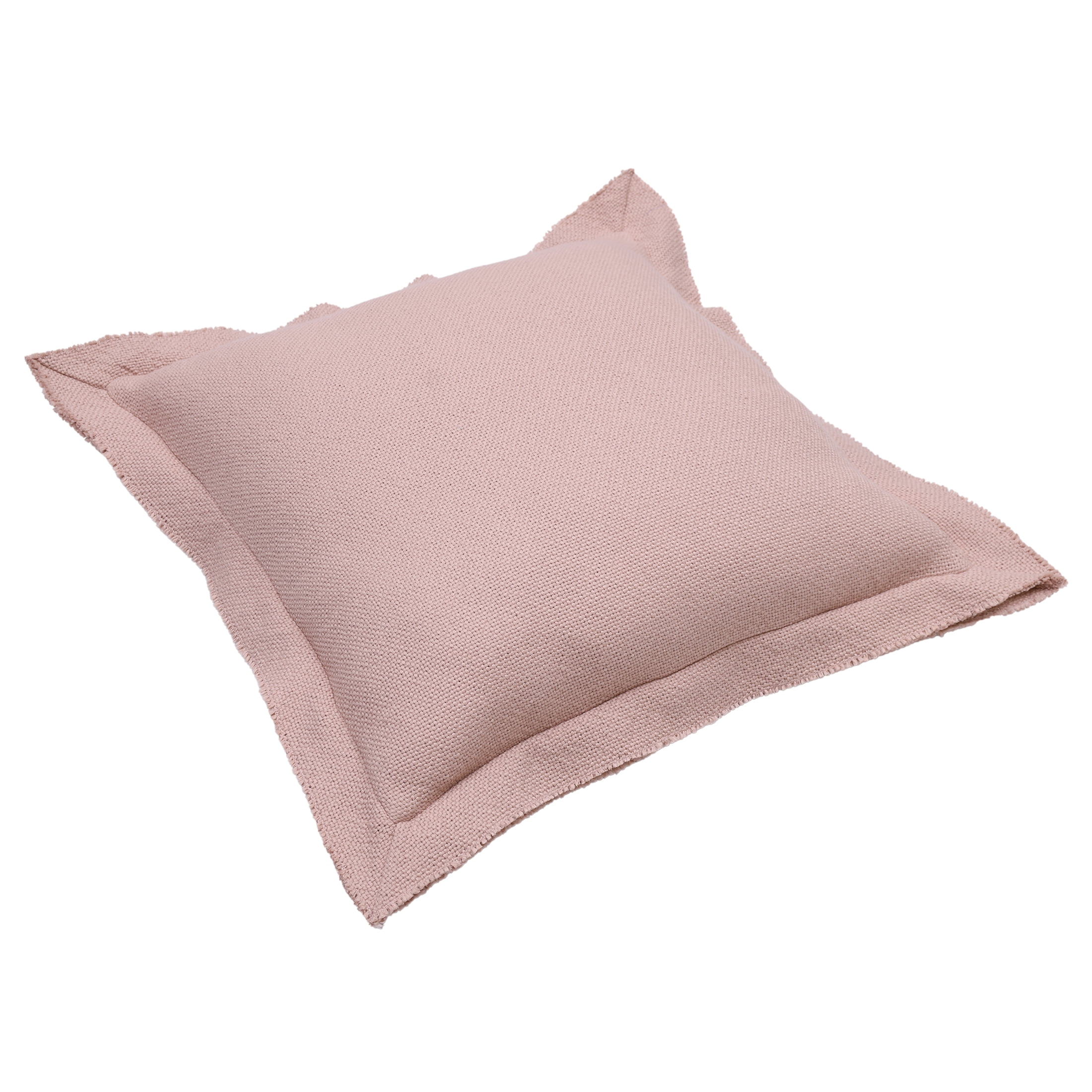 Better Homes & Gardens 20" x 20" Blake Bi-Flange Throw Pillow Cover, Antique Blush