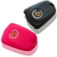 thumbnail image 3 of 2pcs Dobrev 5 Buttons Silicone Case Protector Key Fob Cover Smart Car Remote Holder for Cadillac XT 5 ATS CT6 XTS SRX CTS ATS-L Escalade CTS 2016 2017 (Black and Pink), 3 of 4