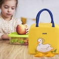 thumbnail image 3 of Sulaicai Cute Insulated Lunch Tote Bag, Cartoon Duck Printed Reusable Thermal Food Handbag, Portable Cooler Pouch for Work, Picnic, Outdoor Travel, 3 of 9