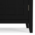 thumbnail image 3 of Simpli Home Bedford SOLID WOOD and Pine 54 inch x 17 inch Rectangle Transitional Sideboard Buffet and Wine Rack in Black, 3 of 12
