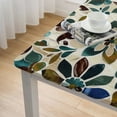 thumbnail image 5 of WYYP Flowers Mosaic Arabesque Square Tablecloth Outdoor Fitted 100% Polyester Fiber 46*46, 5 of 8