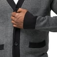 thumbnail image 5 of X RAY JEANS Mens Herringbone Cardigan Sweater, Off White/Black, S, 5 of 5