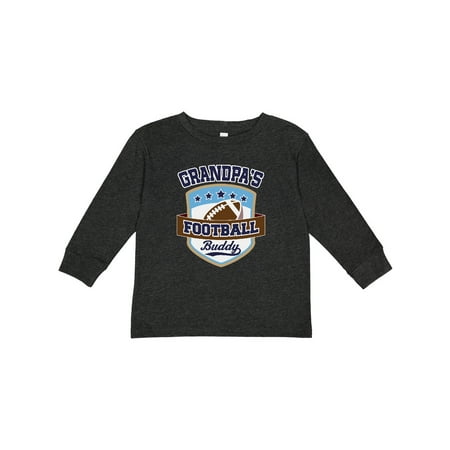 

Inktastic Grandpa Football Buddy Boys or Girls Long Sleeve Toddler T-Shirt