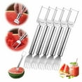 Tableware Two in One Stainless Steel Fruit Cutter Watermelon Cutter