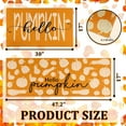 thumbnail image 3 of Fall Kitchen Rugs, Fall Decorations for Home Pumpkin Mats Set of 2- Non-Slip Autumn Floor Mat- Fall Decor for Home Harvest Thanksgiving Decor Holiday Runner Rug 17"x47.2"+17"x30", 3 of 6
