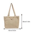 thumbnail image 2 of Yucurem Ladies Cloud Tote Bag Fashion Puffer Shoulder Bag Casual Tote Bag (Beige) Fashion shoulder bag (Beige), 2 of 10