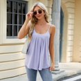 thumbnail image 4 of SWSMCLT Women's Tank Tops Soft Cami Shirt Cami Fashion Camisole Shirt Babydoll Top Summer Sleeveless Cut Out Scoop Neck Purple X-Large, 4 of 5