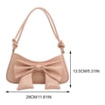 thumbnail image 2 of Lindo Bowknot Decoración Pequeño Monedero PU Cuero Dulce Bolso Embrague Monedero para Mujer, 2 of 6