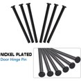 thumbnail image 4 of Épingles à Charnière de Porte, 6 Pcs Épingles à Charnière de Porte Résidentielles Durables Style Moderne pour Remplacement de Sécurité de Porte Intérieure, Noir, 3.42 Pouces/8.7cm, 4 of 6