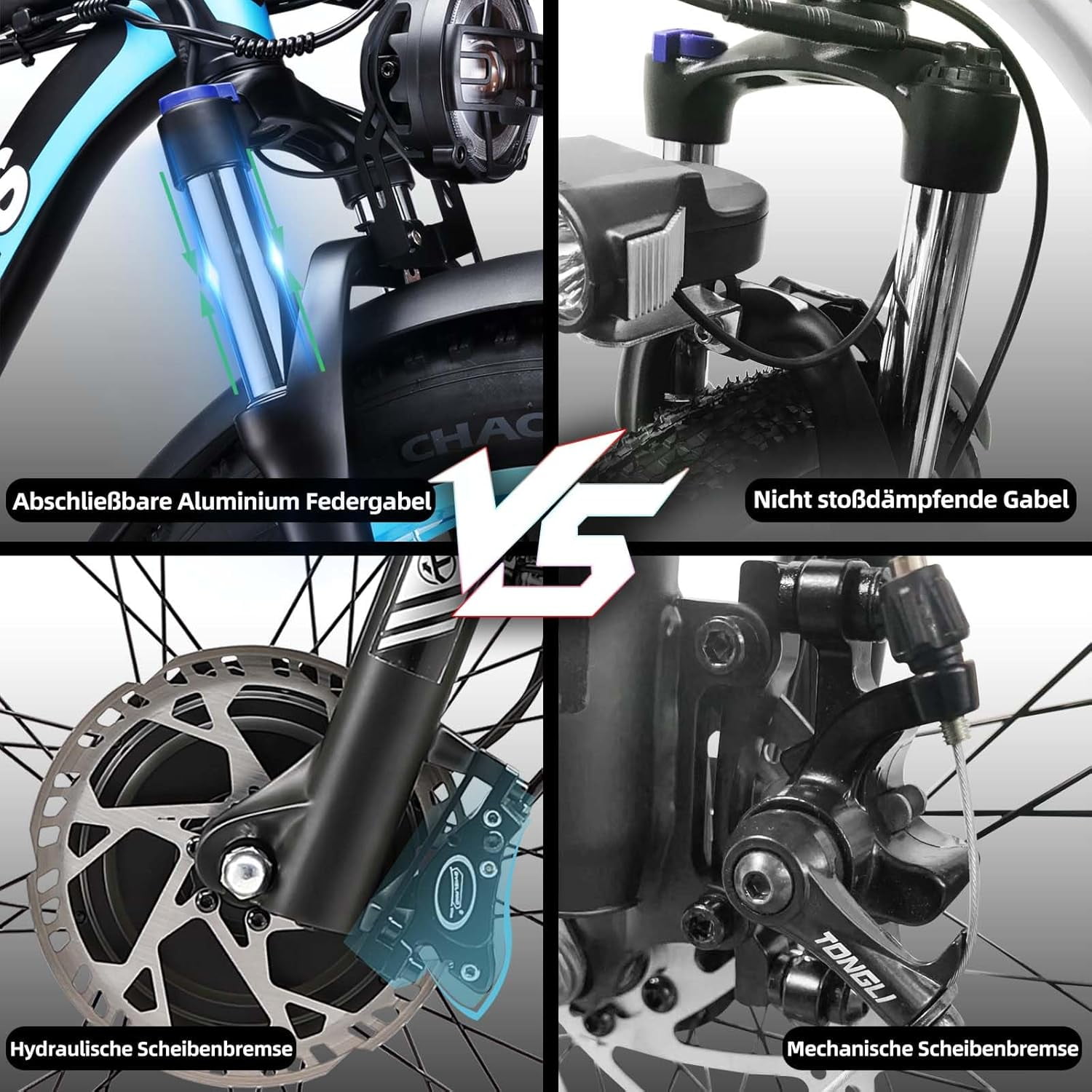 KETELES Electric Bike for Adults,Dual Motor Ebike Peak 4000W ，26" Fat Tire Electric Mountain Ebike, 48V 23AH UL 2849.